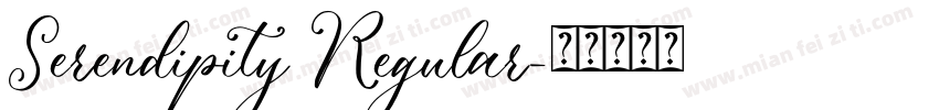 Serendipity Regular字体转换